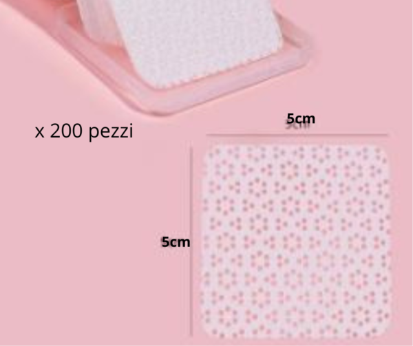200 pezzi di salviette per unghie motivo corteccia rosa fmcgtradings monouso